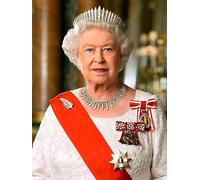 SSLDP LFHLI Póster de la Reina Isabel II Acuarela Arte de Pared Moderno Pintura en Lienzo de la Reina Isabel II y Impresiones Decoración del Hogar Cuadro de Pared 40x60cm Sin Marco