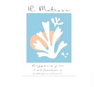 SSLDP LFHLI Póster retro de Henri Matisse Pintura de pared de hojas coloridas Pintura e impresiones de lienzo de Henri Matisse Imagen de decoración moderna del hogar 50x70cmx1 Sin marco