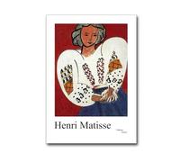 SSLDP LFHLI Póster vintage de Henri Matisse Retrato abstracto Arte mural de Henri Matisse Pintura en lienzo y grabados Decoración del hogar 50x70cmx1 Sin marco