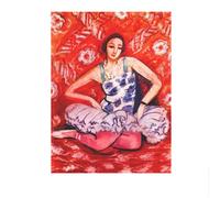 SSLDP LFHLI Pósteres famosos de Henri Matisse Retratos abstractos Arte mural Pintura y grabados de Henri Matisse en lienzo Pintura y grabados Decoración del hogar 50x70cmx1 Sin marco