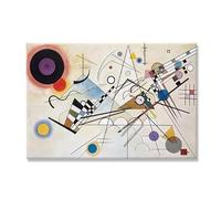 SSLDP LFHLI Pósters de Wassily Kandinsky Arte mural moderno de mediados de siglo Pintura y grabados de Wassily Kandinsky en lienzo Pintura y decoración del hogar 40x60cm Sin marco