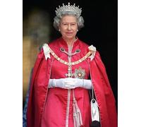 SSLDP LFHLI Retrato de la Reina Isabel II Poster Arte de Pared de la Edad Media Pintura en Lienzo de la Reina Isabel II y Impresiones Decoración del hogar Cuadro 40x60cmx1 Sin Marco