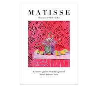 SSLDP LFHLI Vintage Henri Matisse Póster Fruta Arte De Pared Henri Matisse Lienzo Pintura Y Grabados Casa Sala De Estar Decoración Cuadro 50x70cmx1 Sin Marco