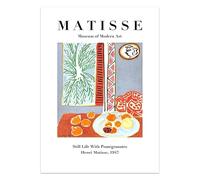 SSLDP LFHLI Vintage Henri Matisse Póster Fruta Arte De Pared Henri Matisse Lienzo Pintura Y Grabados Casa Sala De Estar Decoración Cuadro 50x70cmx1 Sin Marco