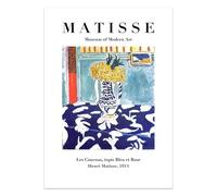 SSLDP LFHLI Vintage Henri Matisse Póster Jarrón Arte de Pared Henri Matisse Lienzo Pintura Y Grabados Casa Decoración De La Sala De Estar 50x70cmx1 Sin Marco