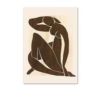 SSLDP LFHLI Vintage Matisse Póster Abstracto Chica Cuerpo Arte De Pared Matisse Lienzo Pintura Y Grabados Casa Sala De Estar Decoración Cuadro 50x70cm Sin Marco