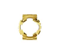 SSNAWBA Compatible con Casio Gold Black Warrior GA-110 GA-110GB/100/120/140 Caja de acero inoxidable sólido Correa GA110 GA120 Correa de reloj de metal(Gold case)