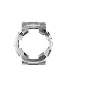 SSNAWBA Compatible con Casio Gold Black Warrior GA-110 GA-110GB/100/120/140 Caja de acero inoxidable sólido Correa GA110 GA120 Correa de reloj de metal(Silver case)