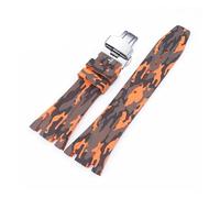 SSNAWBA Correa de caucho de 26 mm compatible con Audemars Piguet Royal Oak 15400 15703 Hebilla de mariposa Camo Hombres Pulsera de repuesto Correa de reloj compatible con AP(8 butterfly)