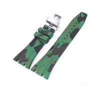 SSNAWBA Correa de caucho de 26 mm compatible con Audemars Piguet Royal Oak 15400 15703 Hebilla de mariposa Camo Hombres Pulsera de repuesto Correa de reloj compatible con AP(2 butterfly)