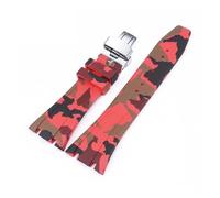 SSNAWBA Correa de caucho de 26 mm compatible con Audemars Piguet Royal Oak 15400 15703 Hebilla de mariposa Camo Hombres Pulsera de repuesto Correa de reloj compatible con AP(10 butterfly)