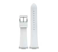SSNAWBA Correa de caucho fluorado compatible con Tissot PRX Powermatic 40 mm Hebilla de acero inoxidable Hombres FKM Sport Correa de reloj impermeable de liberación rápida 12 mm(Bianco)