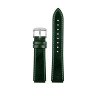SSNAWBA Correa de cuero retro for reloj Casio AE-1200, AE-1300/F-108/W-216H/W-218/WS-1400 W-737H (18 mm)(Green silver)