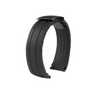 SSNAWBA Correa de goma de 22 mm Correa de reloj de silicona resistente al agua for buceo Pulsera de repuesto for hombres Compatible con Mido Tissot Seastar T120.407(Black black)