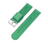 SSNAWBA Correa de nailon compatible con Blancpain X Swatch marca compartida Hebilla de acero inoxidable 20 mm 22 mm Liberación rápida Rayas Hombres Mujeres Reemplazo de la correa del reloj(Green silve