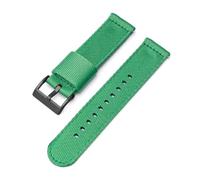 SSNAWBA Correa de nailon compatible con Blancpain X Swatch marca compartida Hebilla de acero inoxidable 20 mm 22 mm Liberación rápida Rayas Hombres Mujeres Reemplazo de la correa del reloj(Green black