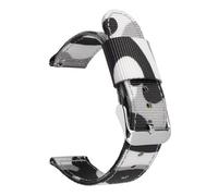 SSNAWBA Correa de nailon de camuflaje for hombre, correa de nailon de liberación rápida de 18/20/22/24mm, correa de reloj deportiva de lona de repuesto, accesorios(White camo 01,18mm)