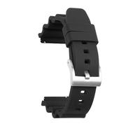 SSNAWBA Correa de silicona de 20 mm 22 mm de liberación rápida deportiva impermeable for buceo for hombres pulsera de repuesto de goma accesorios de reloj compatibles con Seiko(Black silver,20mm)