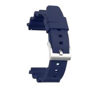 SSNAWBA Correa de silicona de 20 mm 22 mm de liberación rápida deportiva impermeable for buceo for hombres pulsera de repuesto de goma accesorios de reloj compatibles con Seiko(Blue silver,20mm)