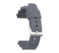 SSNAWBA Correa de silicona de 20 mm 22 mm de liberación rápida deportiva impermeable for buceo for hombres pulsera de repuesto de goma accesorios de reloj compatibles con Seiko(Grey silver,20mm)