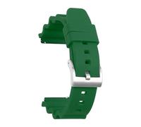 SSNAWBA Correa de silicona de 20 mm 22 mm de liberación rápida deportiva impermeable for buceo for hombres pulsera de repuesto de goma accesorios de reloj compatibles con Seiko(Green silver,22mm)