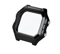 SSNAWBA Kit de conversión de metal AE1200: caja de acero 304 premium, bisel y anillo de sellado de cristal, compatible con el modelo Casio AE-1200WH. Accesorios for relojes DIY.(Black case)