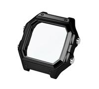 SSNAWBA Kit de conversión de metal AE1200: caja de acero 304 premium, bisel y anillo de sellado de cristal, compatible con el modelo Casio AE-1200WH. Accesorios for relojes DIY.(Black case film)