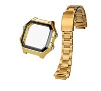 SSNAWBA Kit de conversión de metal AE1200: caja de acero 304 premium, bisel y anillo de sellado de cristal, compatible con el modelo Casio AE-1200WH. Accesorios for relojes DIY.(Gold case-band)