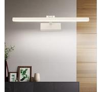 SSNCcNC Blanca,90cm, LED Luz de espejo Luz de baño Impermeable Luz de maquillaje Luz de armario Baño Lámpara de espejo 6000K luz blanca Luminaria de superficie lámpara de pared