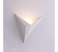 SSNCcNC Blanca, lámpara de pared Dentro LED 3W Blanco cálido Creativo Triángulo Apliques de pared elegante Moderno Metal Pantalla de lámpara Cuarto Sala estudiar Hotel sala escalera