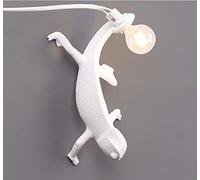 SSNCcNC Creativo Camaleón lámpara de pared Personalidad Resina Arte Apliques de pared elegante Moderno Cuarto Sala Hotel Hueco de escalera Iluminación de pared 1 x enchufe E12