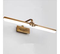 SSNCcNC LED Classic Luz de espejo 12W europeo Lámpara de armario con espejo Luz de baño Lámpara de espejo Impermeable Luz neutra 4500K lámpara de pared Luz de imagen MaquillajeL: 61 cm