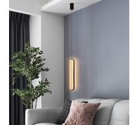 SSNCcNC Negro, LED Lámpara colgante Mesilla de noche habitación Lámpara de techo Altura ajustable Minimalista Luz cálida 3000K nórdico candelabro Cocinas balcón Estudio Desván