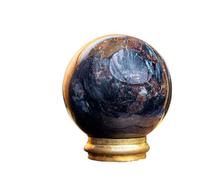 SSOPTMCB 1 Bola de Cristal Azul Decorada con Gemas Brillantes Gemstone Stone