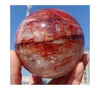 SSOPTMCB 1 Bola de Cuarzo Rojo 100-200 g, Piedra cruda Cristal Pulida, Flor Pegamento Gemstone Stone