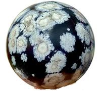 SSOPTMCB 1 Esfera de Cristal obsidiana Copo Nieve 610-700 g Gemstone Stone