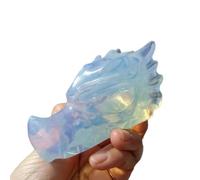 SSOPTMCB 1 Pieza de Cristales Cabeza dragón ópalo 9-12 cm Gemstone Stone