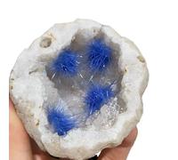 SSOPTMCB 1 racimo de Cristales ágata Blanca 210-300 g, Cuarzo simbiótico goethita Gemstone Stone