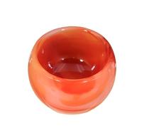 SSOPTMCB 1 Taza de ágata esmaltada roja, Cuenco purificador Cristal for decoración pecera Escritorio Gemstone Stone
