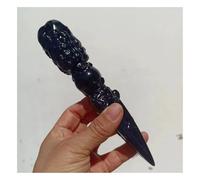 SSOPTMCB 1 Varita de Cristal Cuarzo con mortero obsidiana Jin Gang 7-8 cm Gemstone Stone