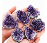 SSOPTMCB 1pc Ametista Amethyst Geode Quartz Cluster Crystal Minerals Gemstones Crystals Ornaments (Size : 40-60g) Gemstone Stone
