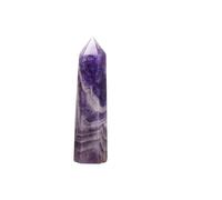 SSOPTMCB 1pc Dark Purple Crystal Quartz Dream Amethyst Hexagonal Prism Single Point Column Ornaments (Color : 9-10cm) Gemstone Stone