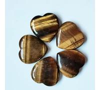 SSOPTMCB 1pc Heart Shape Rose Quartz Crystal Stone Crafts Home Decor Gifts Labradorite Crystals (Color : 30x30mm-03, Size 1pcs) Gemstone Stone