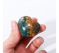 SSOPTMCB 1PC Ocean Jasper Heart Crystal Polished Palm Pocket Quartz Home Gemstone Ornaments (Size : 5-6cm) Gemstone Stone