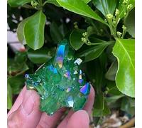 SSOPTMCB 1pcs Quartz Crystal Titanium Bismuth Silicon Cluster Ornaments Gemstone Stone