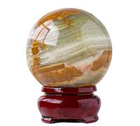 SSOPTMCB Afghan Jade Crystal Ball, Stone Polished Gift Home Living Room Porch Decoration Ornaments Gemstone Stone