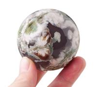 SSOPTMCB Agate Gemstone Sphere Crystal Ball Home Office Decoration Collection for Divination Photography Decor,40-50mm Gemstone Stone
