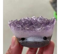 SSOPTMCB Amethyst Carved Hedgehog Gemstone Quartz Stone Set Crystal Cluster Ornaments (Size : 35-45mm) Gemstone Stone
