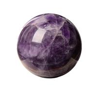SSOPTMCB Amethyst Crystal Ball Rock Quartz Gemstone Sphere Dream Purple Stone for Home Decoration Souvenirs Gift,1.4"(3.5cm) Gemstone Stone