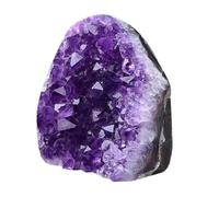 SSOPTMCB Amethyst Crystal Geode Cluster Raw Purple Gemstones Irregular Quartz for Decor,1000~1200g Gemstone Stone